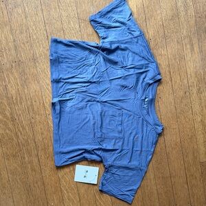 R & R youth cropped pocket Shirt, medium 8-10, NWT